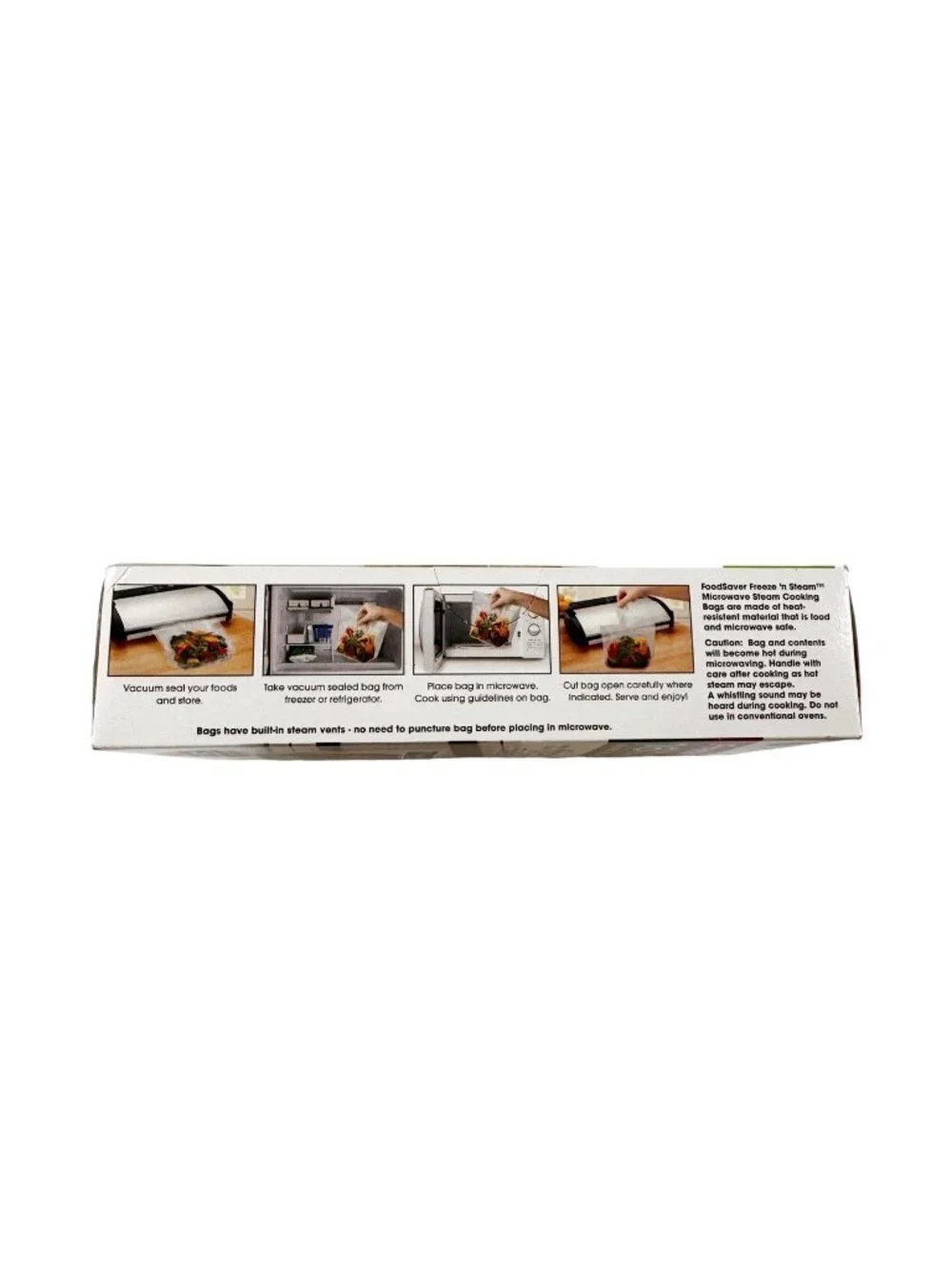 NEW Foodsaver 1-Quart Freeze 'n Steam Microwavable Single-Cooking Bags 16 Count